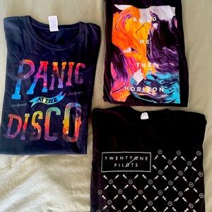 emo Band tee bundle